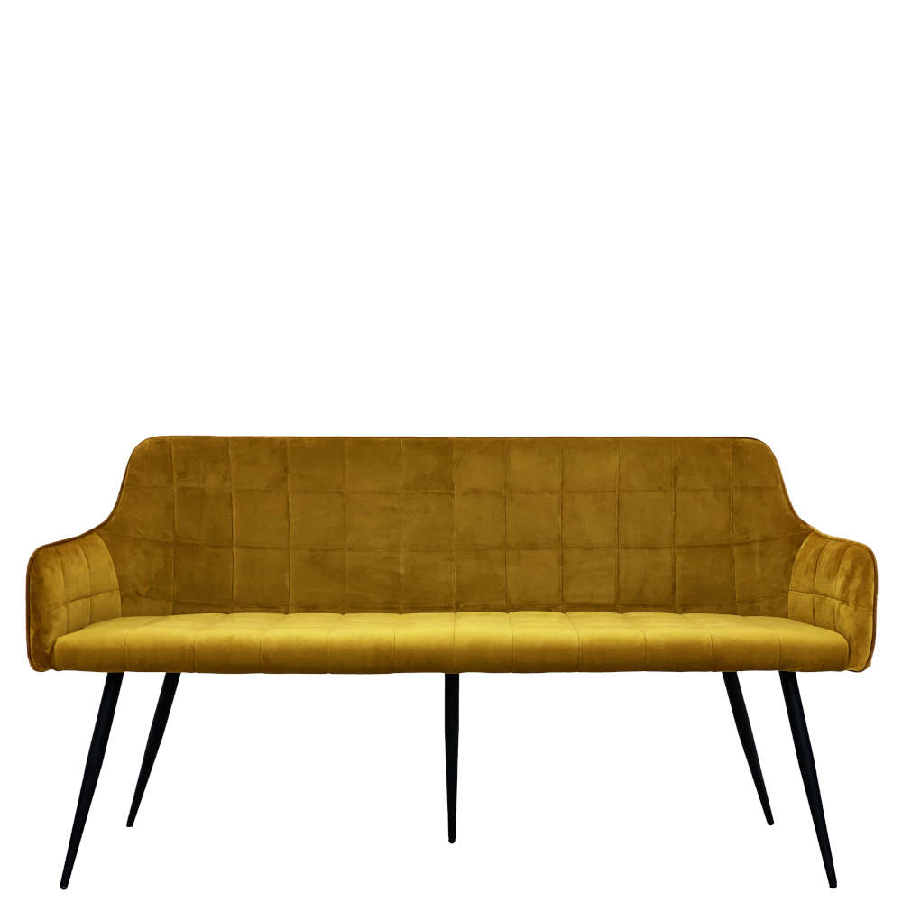 Velvet dining store bench