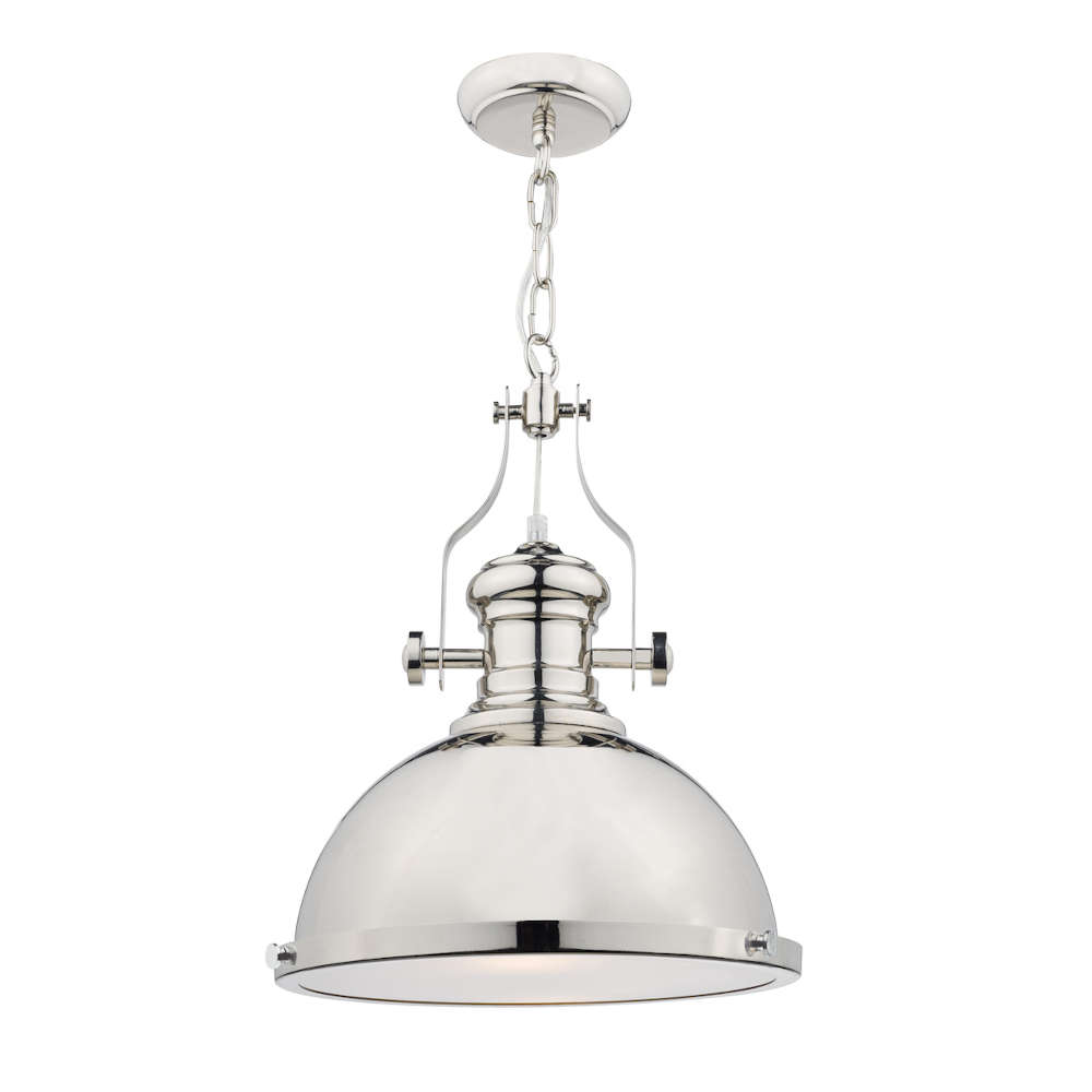 där Arona Pendant Polished Chrome Glass