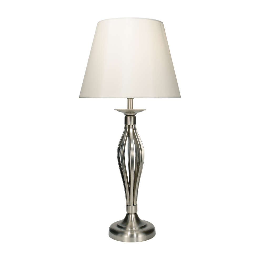 där Bybliss Table Lamp Satin Chrome