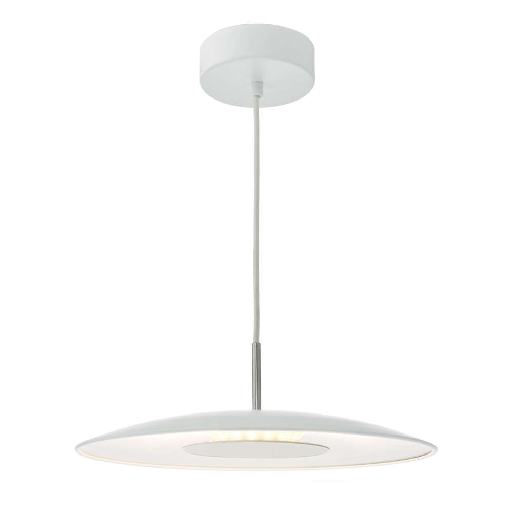 där Enoch Pendant White Stainless Steel LED