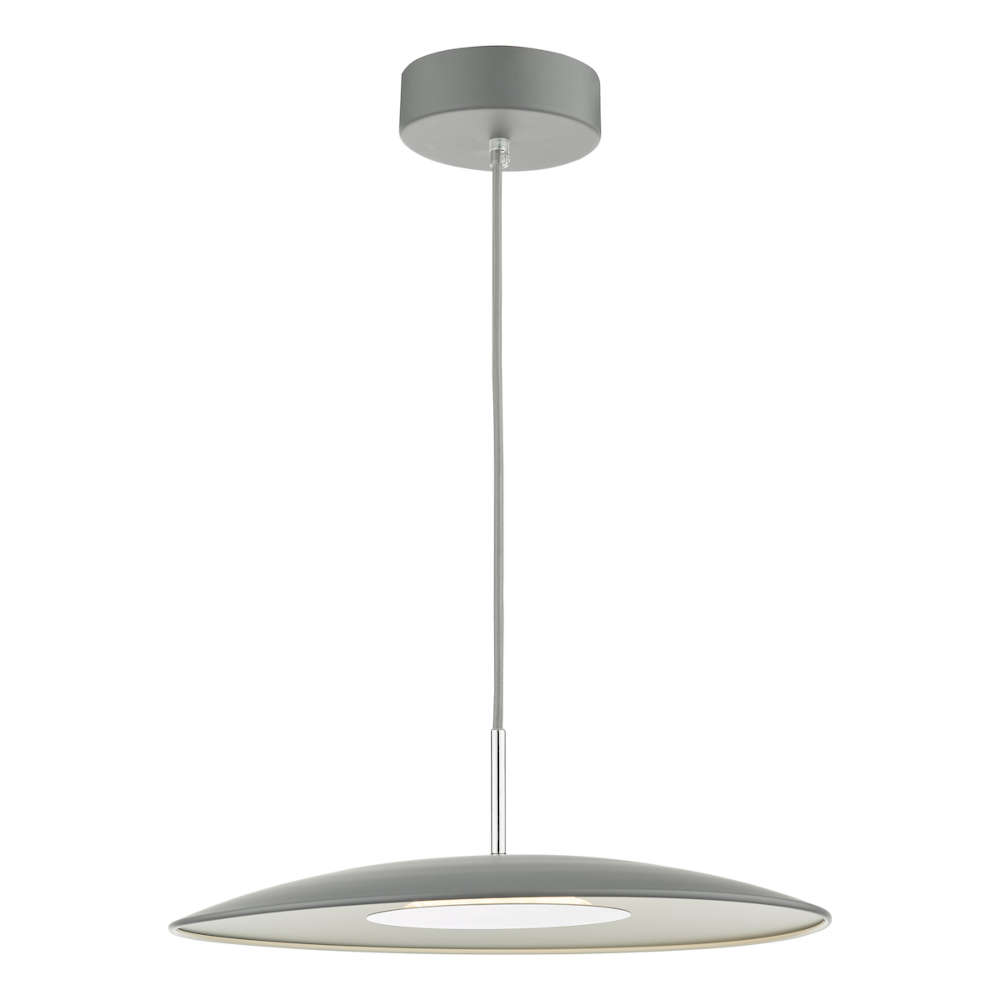 där Enoch Pendant Matt Grey Stainless Steel LED