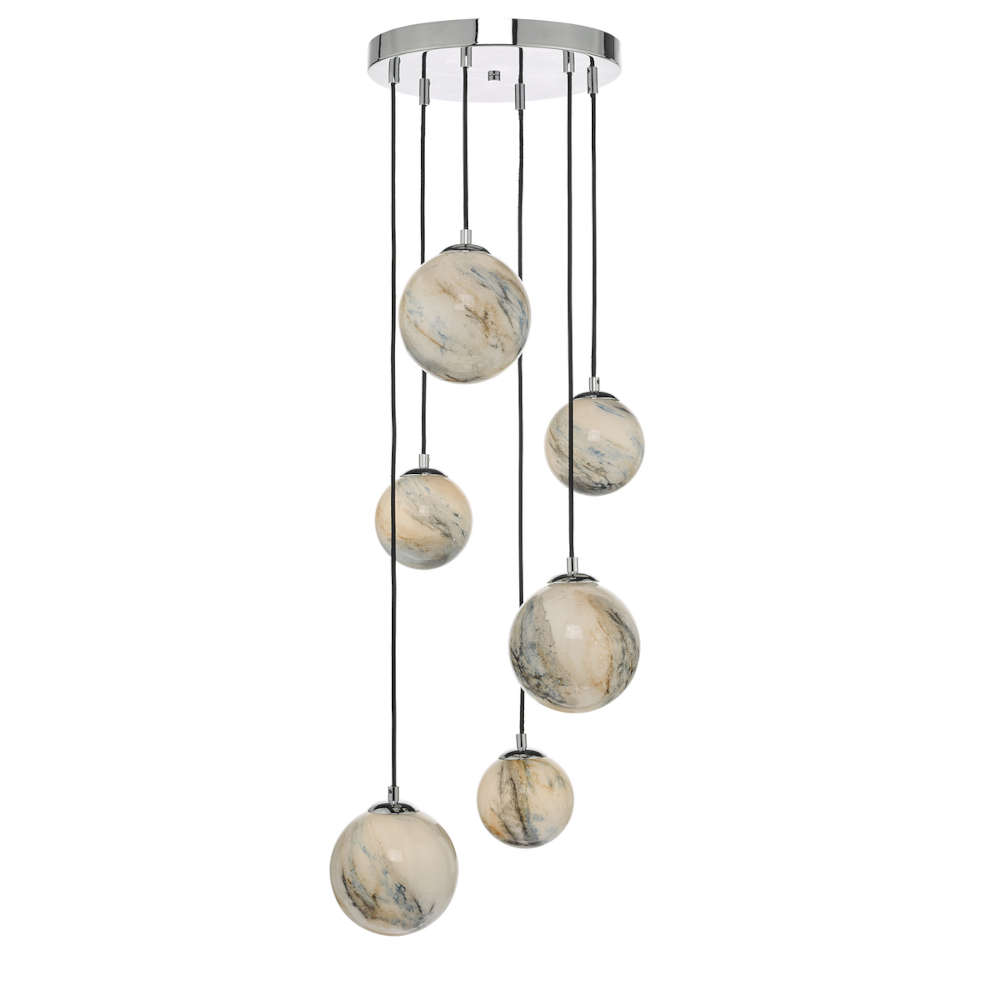 där Mikara Pendant 6 Light Cluster