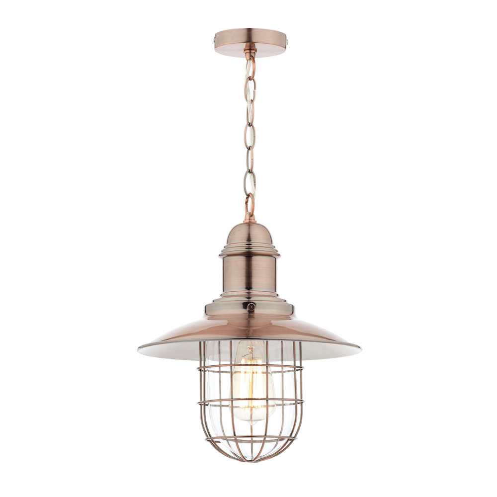 där Terrace 1 Light Pendant Copper