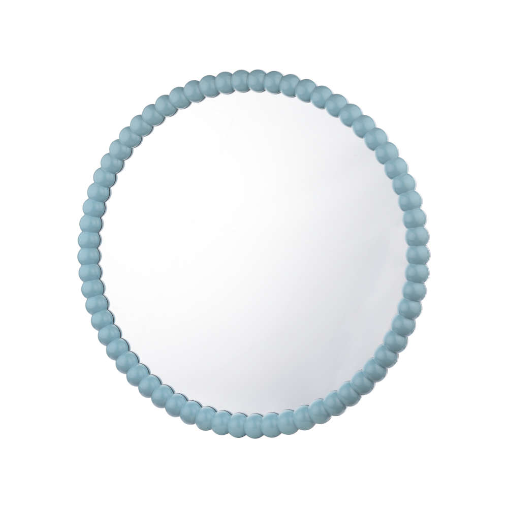 där Ruan Round Mirror 70cm Blue