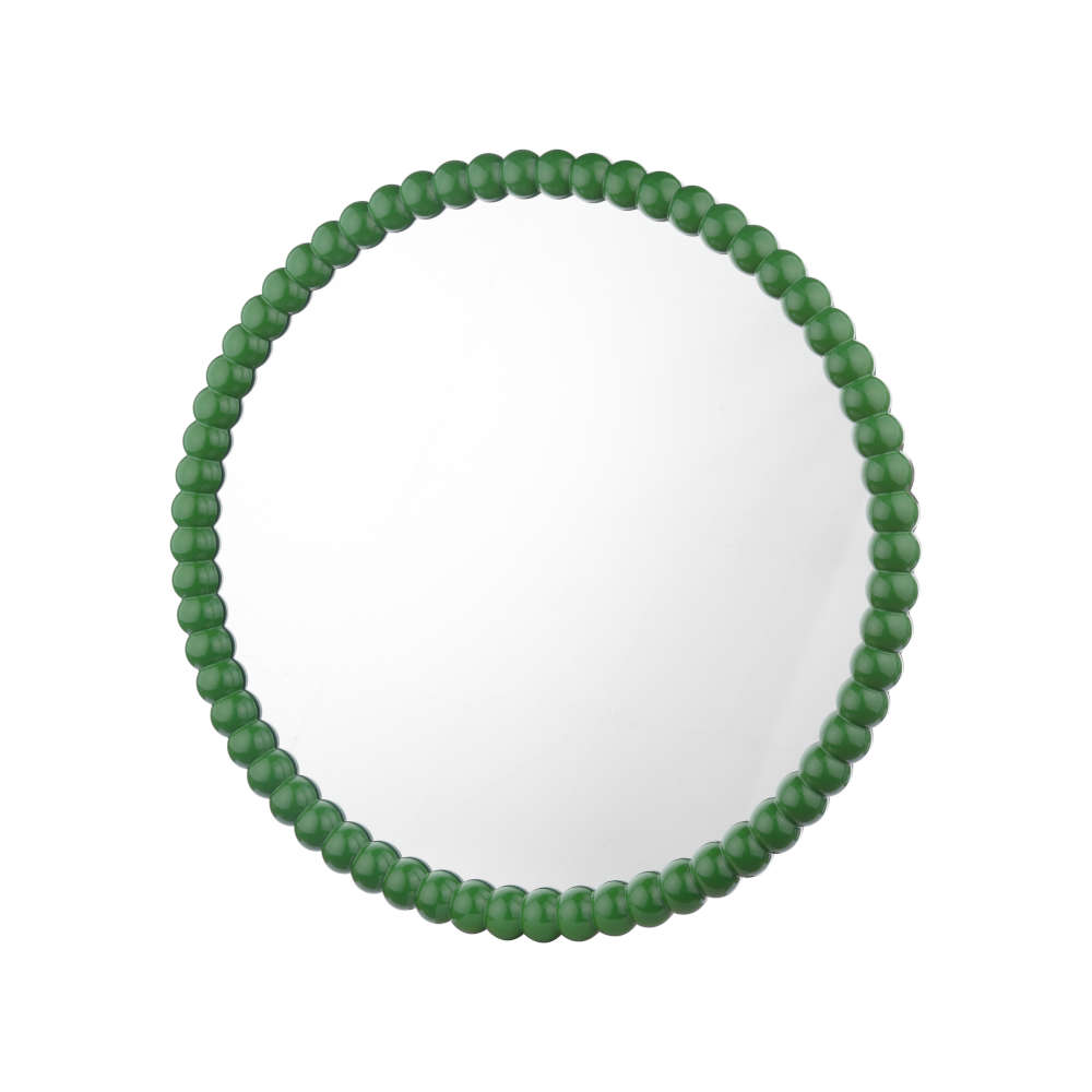 där Ruan Round Mirror 70cm Green