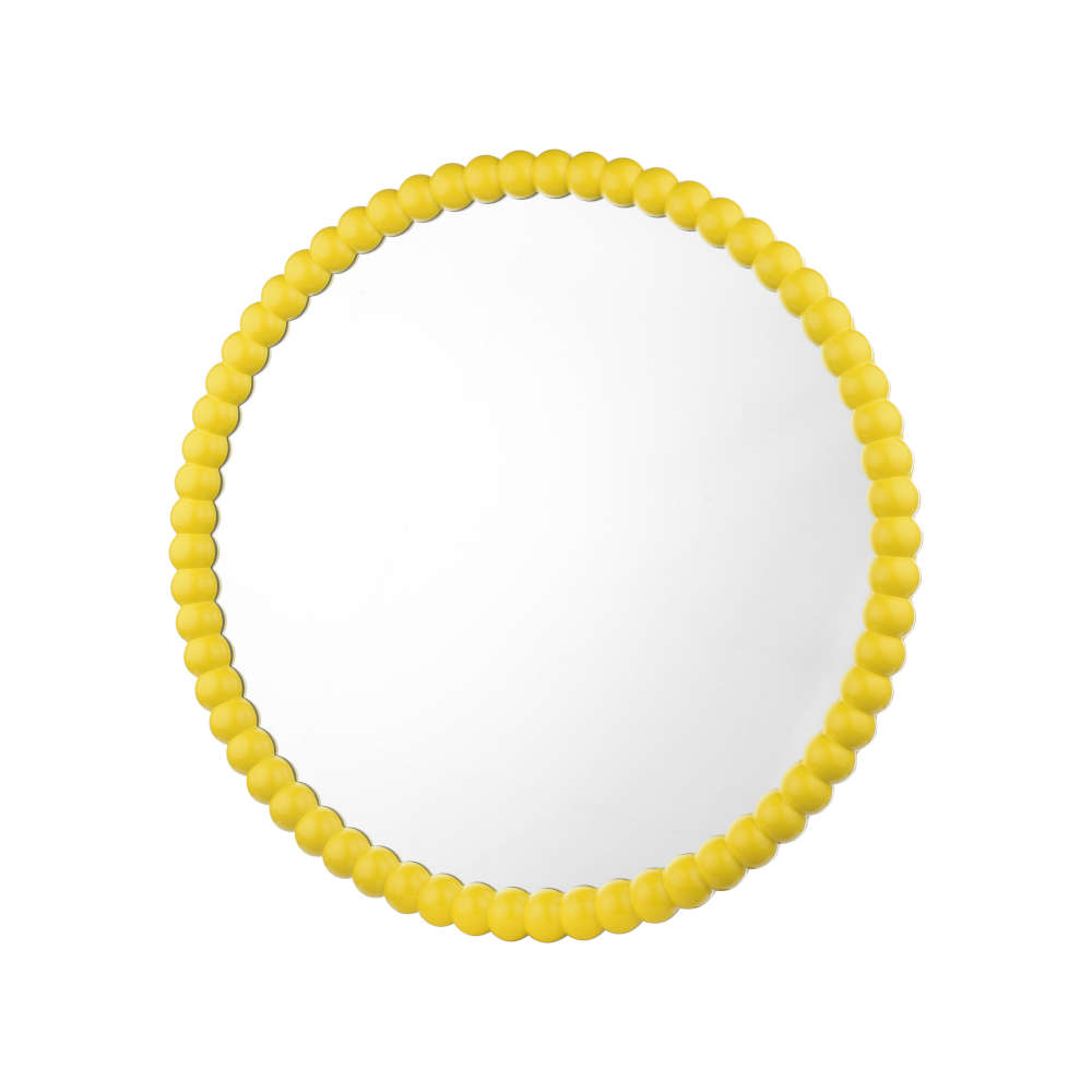 där Ruan Round Mirror 70cm Yellow