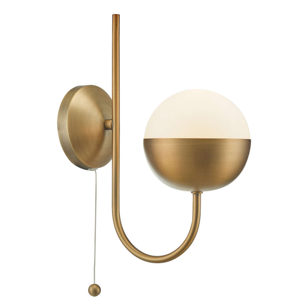 där Andre Wall Light Aged Brass