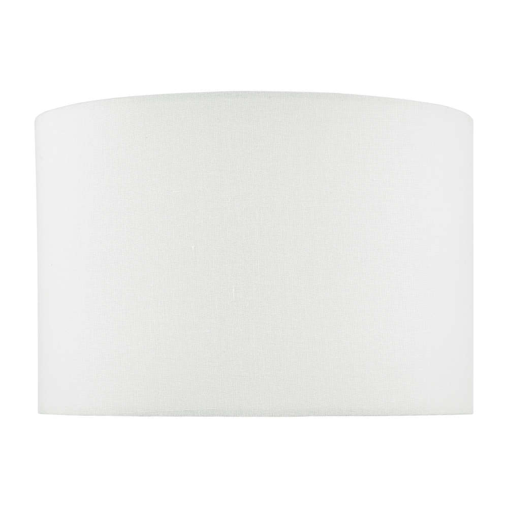 där Dolce White Cotton Drum Shade 30cm