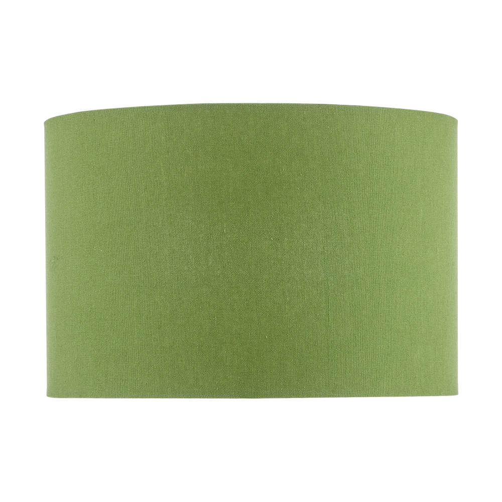 där Etzel Green Linen Drum Shade 30cm