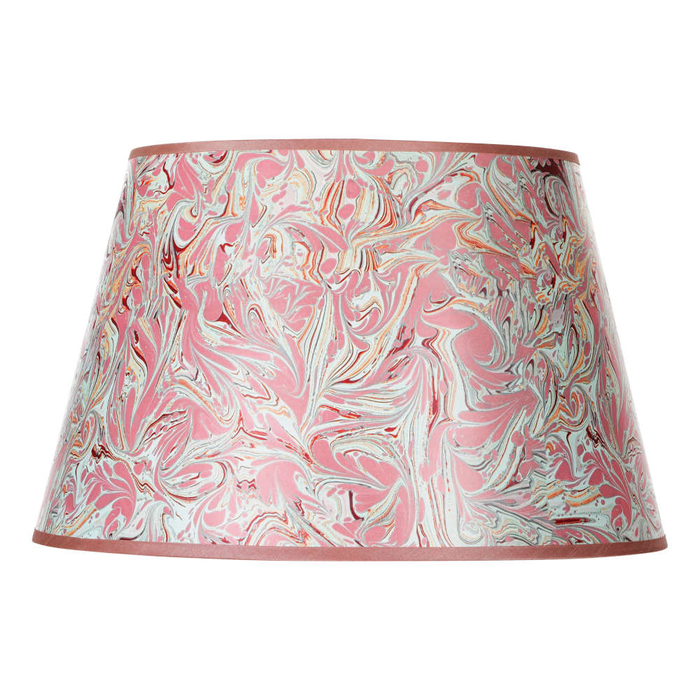 där Frida Marble Pattern Tapered Drum Shade Red