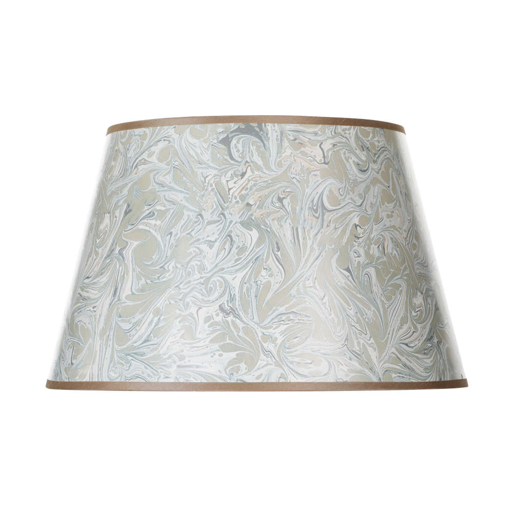 där Frida Marble Pattern Tapered Drum Shade Taupe