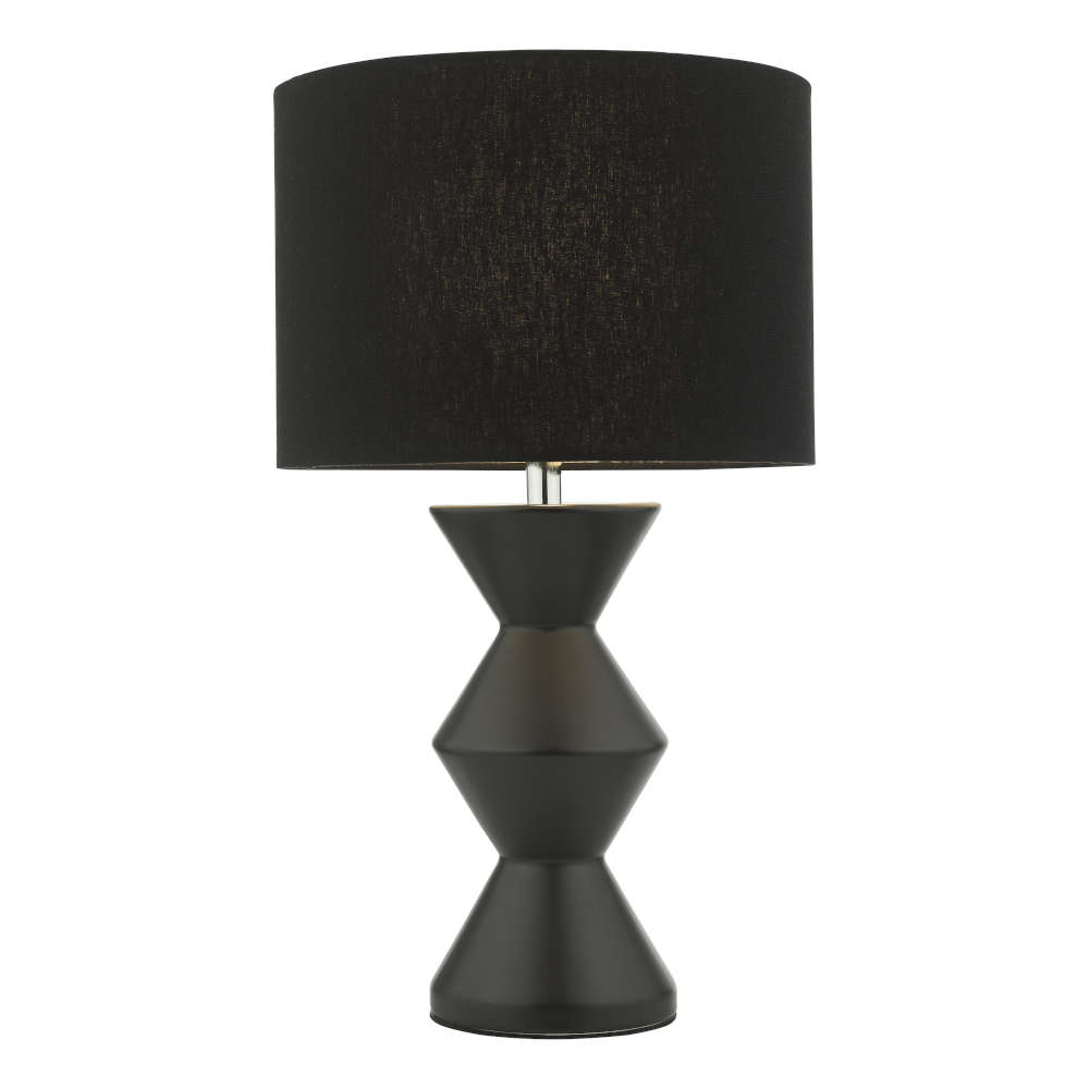 där Max Table Lamp Black Ceramic With Shade