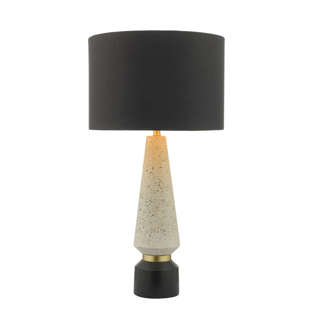 där Onora Table Lamp White And Black With Shade