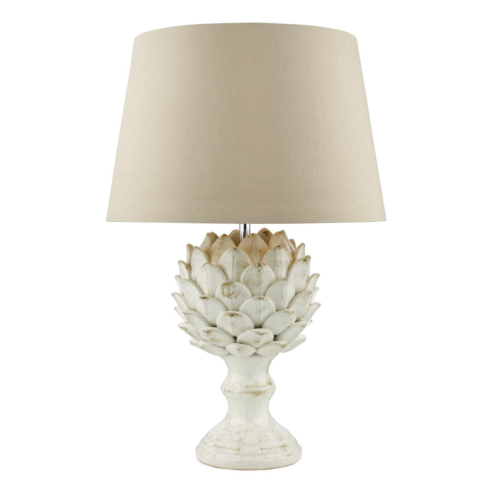 där Orris Table Lamp Antique Cream Base Only