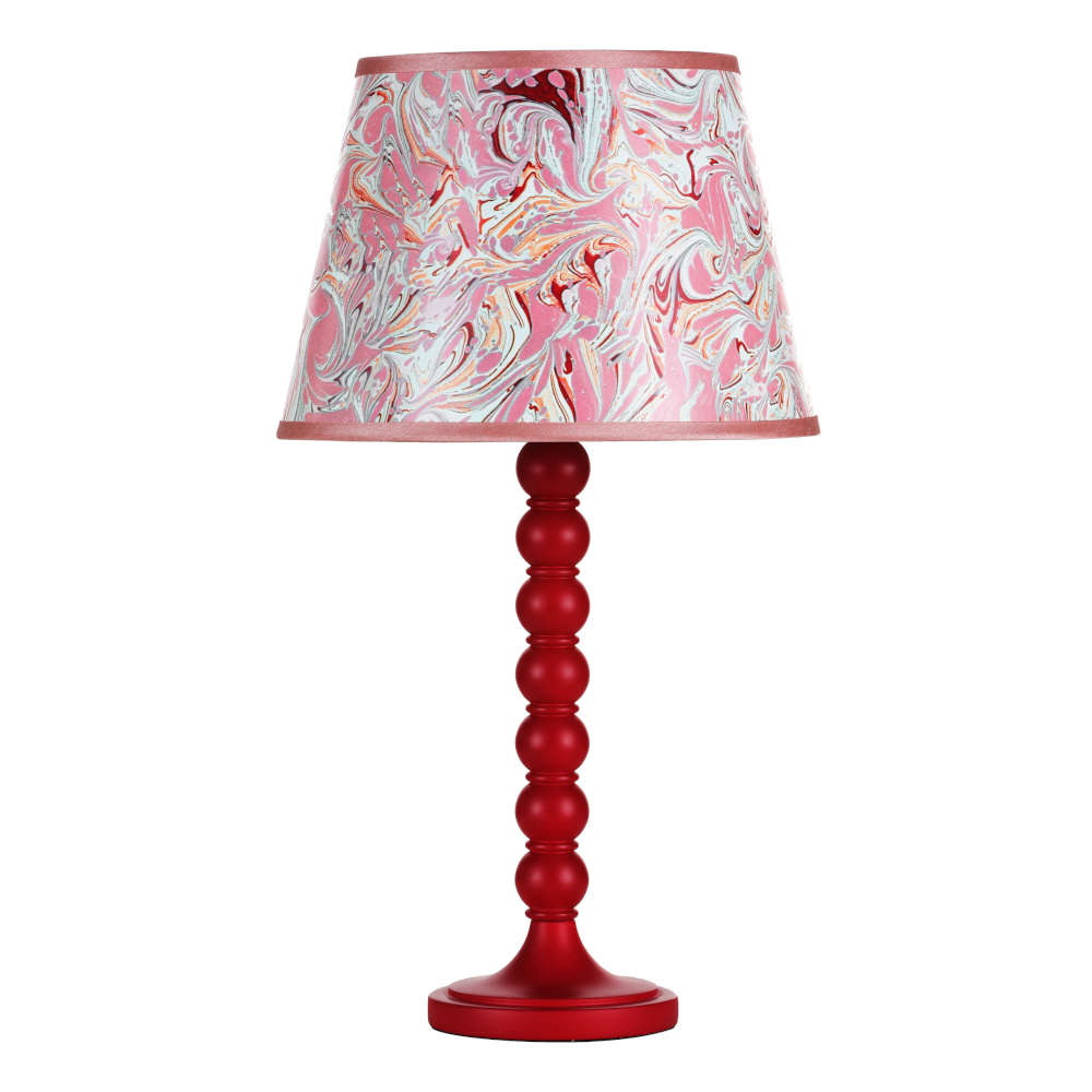 där Spool Table Lamp Gloss Red Base Only