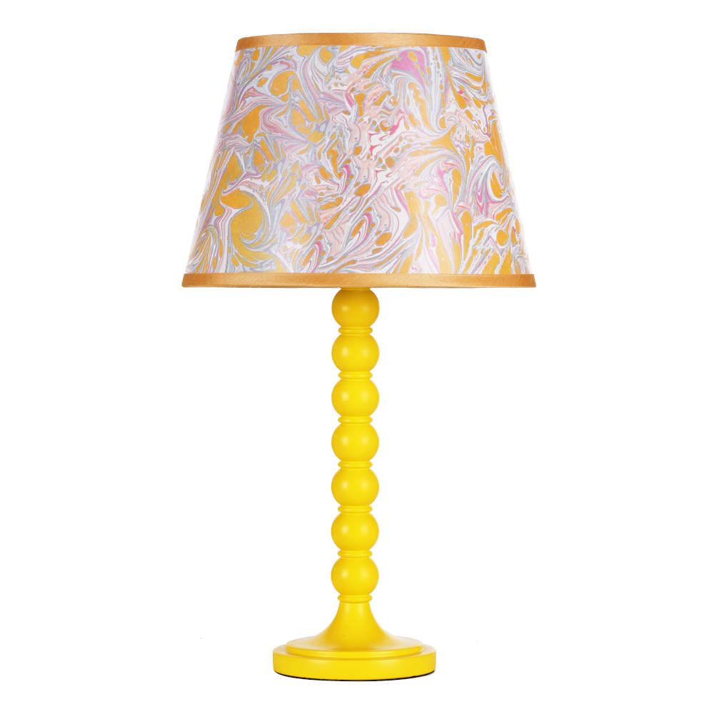 där Spool Table Lamp Gloss Yellow Base Only