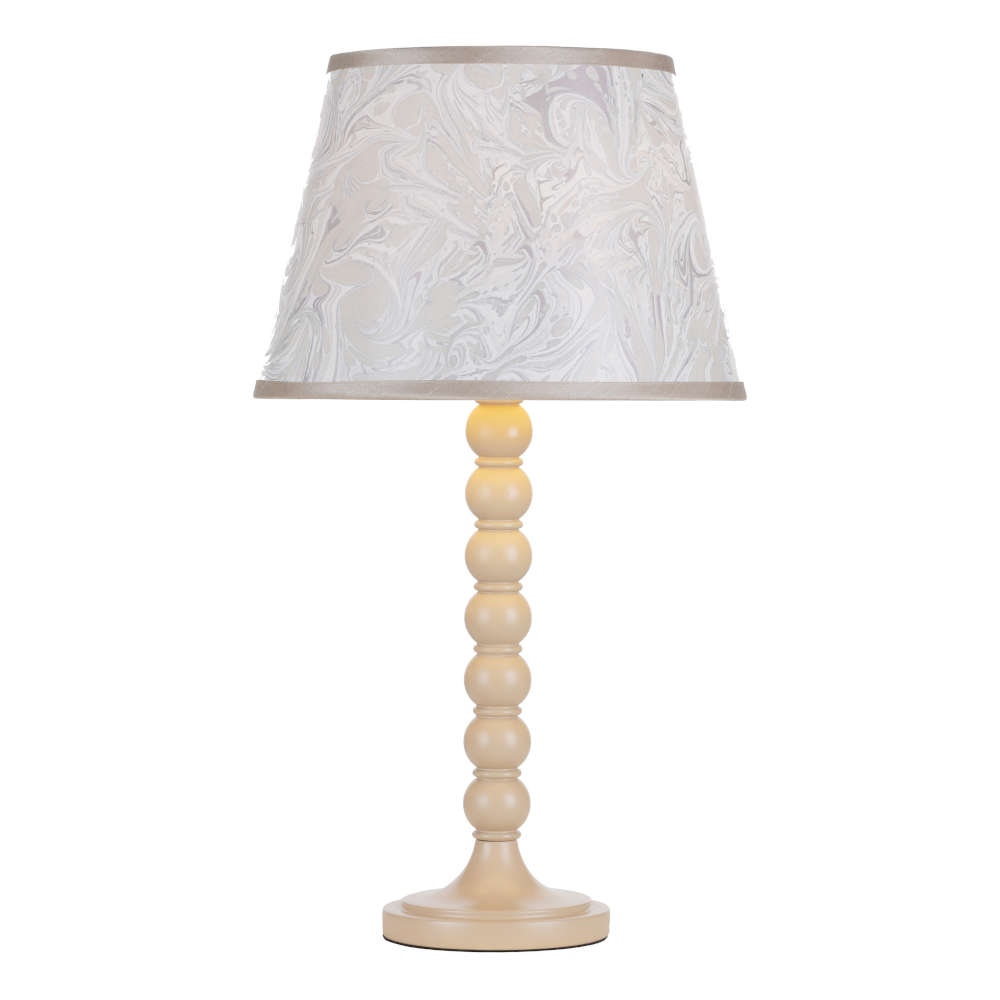 där Spool Table Lamp Gloss Taupe Base Only