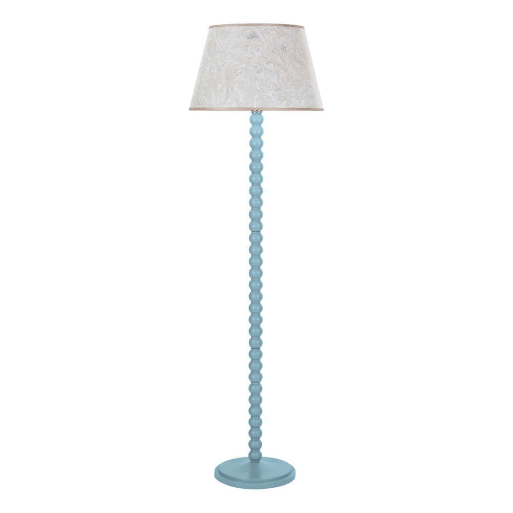 där Spool Floor Lamp Gloss Blue Base Only