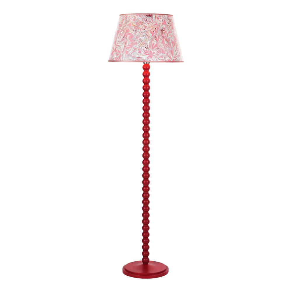 där Spool Floor Lamp Gloss Red Base Only