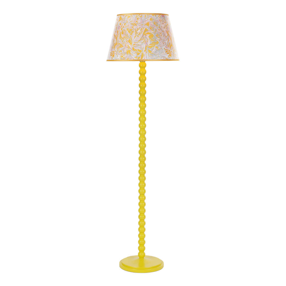 där Spool Floor Lamp Gloss Yellow Base Only