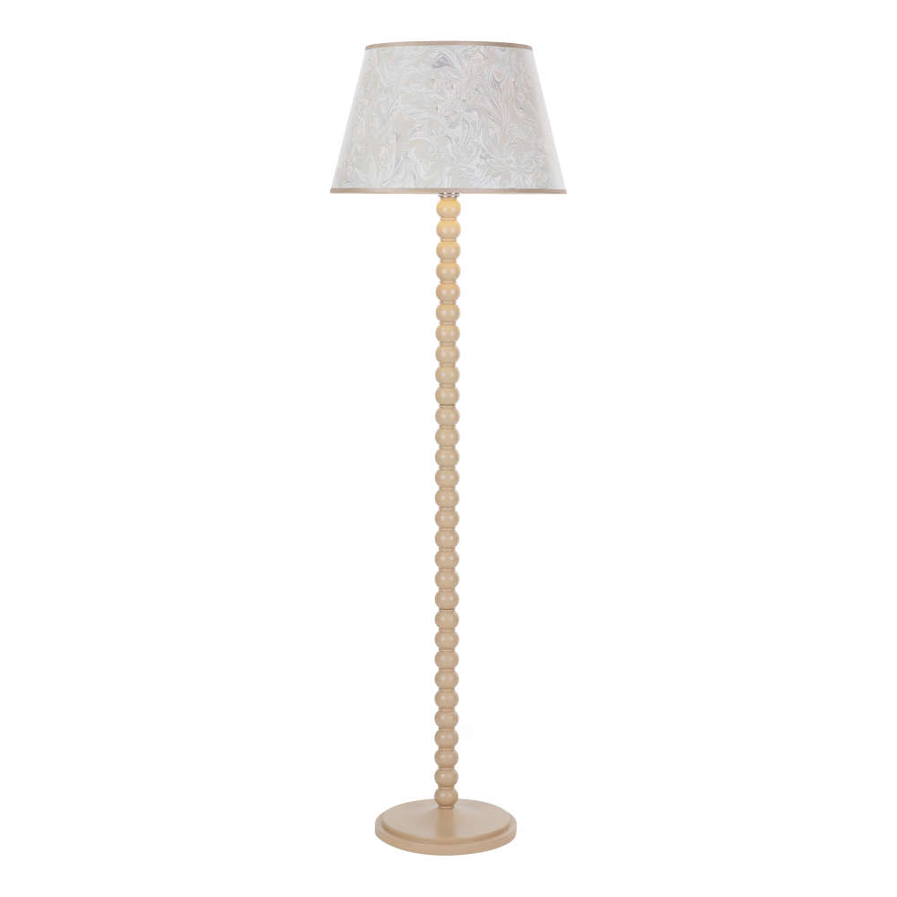 där Spool Floor Lamp Gloss Taupe Base Only